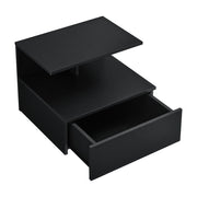 Comodino da parete con cassetto 40 cm nero 03_0000829