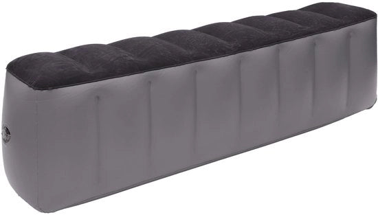 Matrassa Solido per Auto - Panchetta Posteriore - Materiale PVC - Respira - Sostenibile - 130x28x42cm - Nero/Grigio - Matrassa per Auto