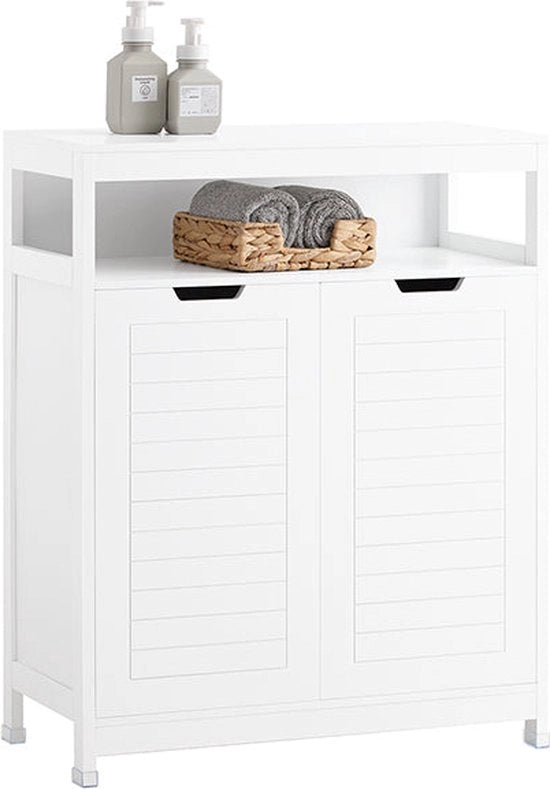 Mobiliario da Bagno - Comodino - In legno - Spazio di stoccaggio ampio - Utilizzo multifunzionale - Progetto stabile - 70 cm x 90 cm x 35 cm