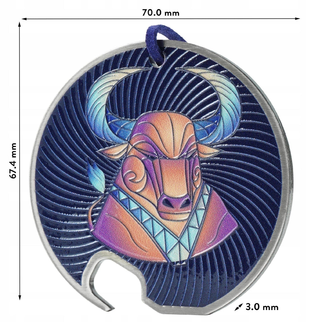 Apribottiglie KADAX con tappo in metallo per bottiglia di birra, regalo con segno zodiacale Toro, resistente.