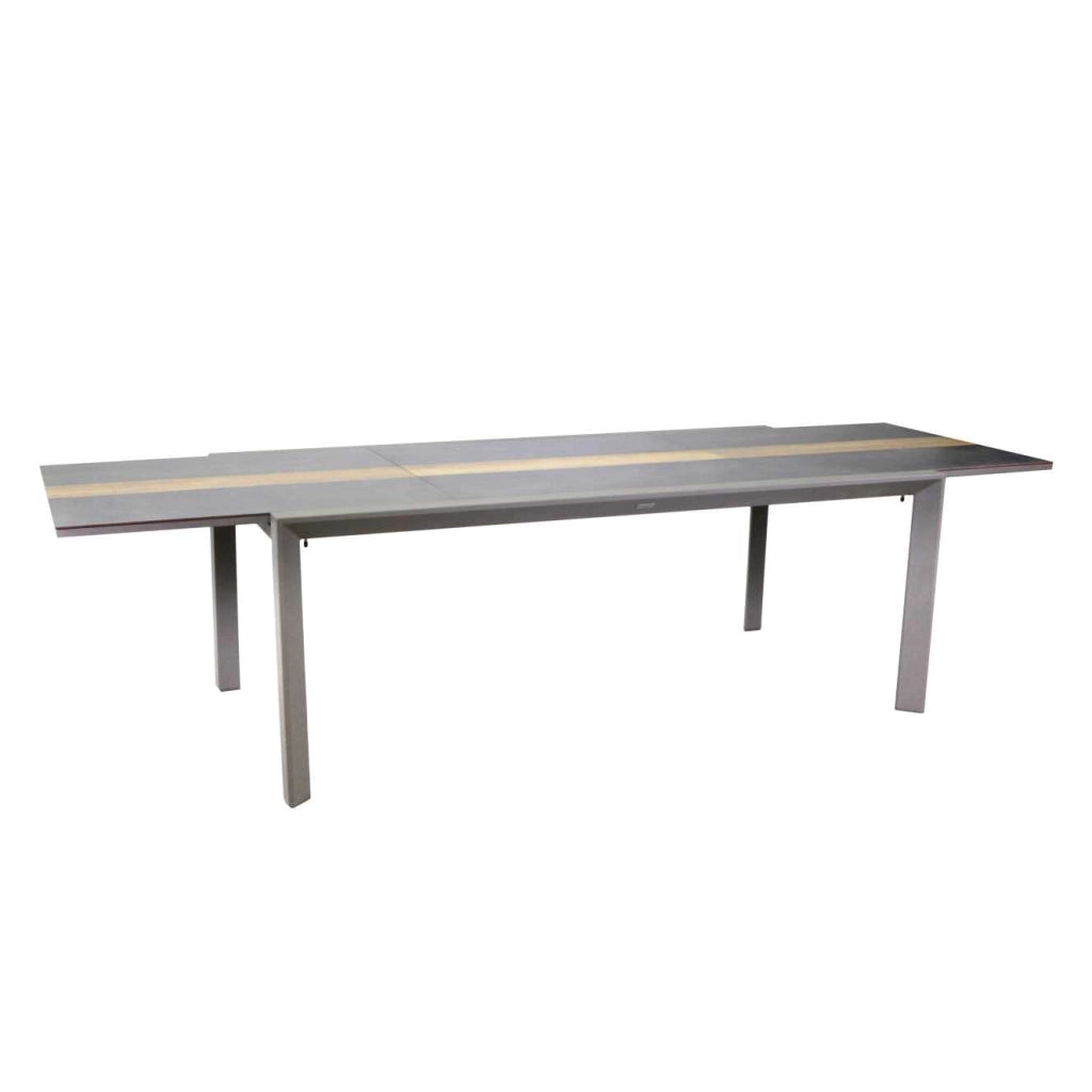Tavolo Allungabile da Giardino 200/300,5x104xh76 cm in Alluminio Riverside Tortora