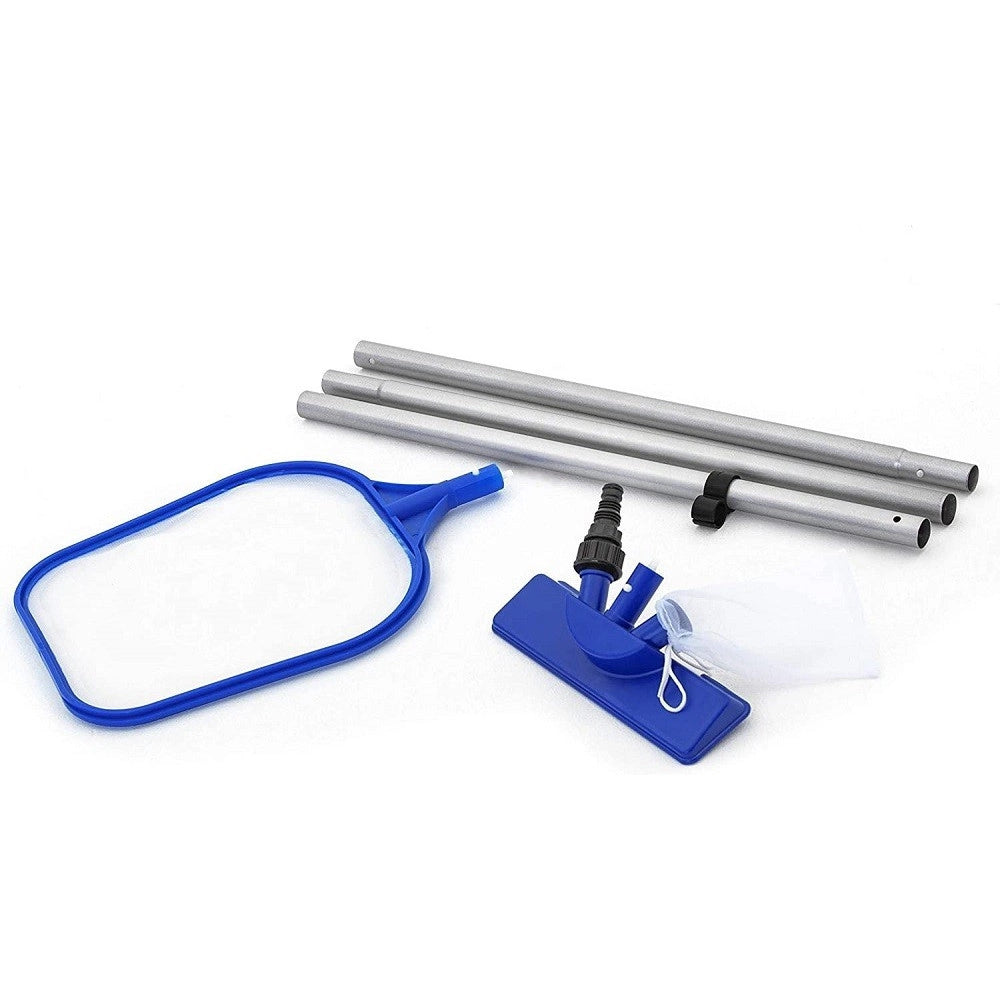 Trade Shop - Kit Pulizia Standard 203cm Per Manutenzione Piscine Fino A Diametro 366 Cm 58013 -