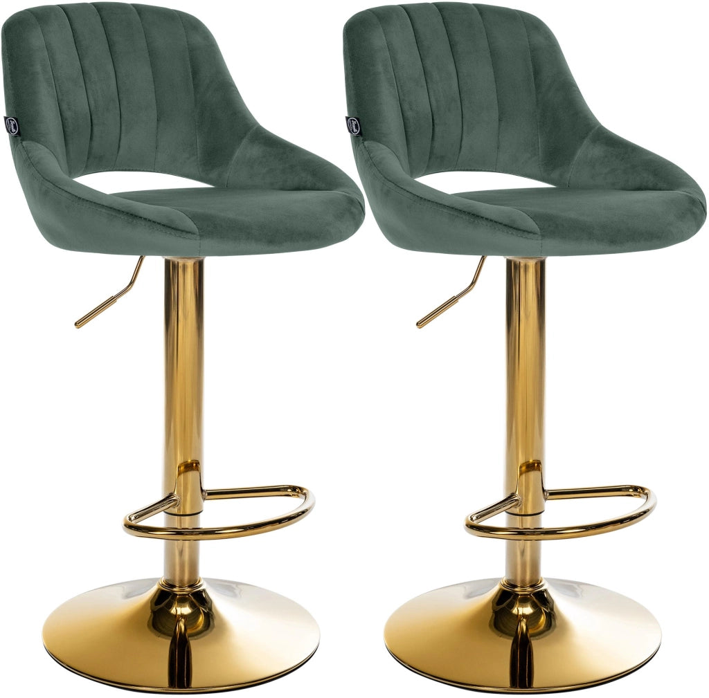 Set di 2 sgabelli da bar Milet velluto G 5