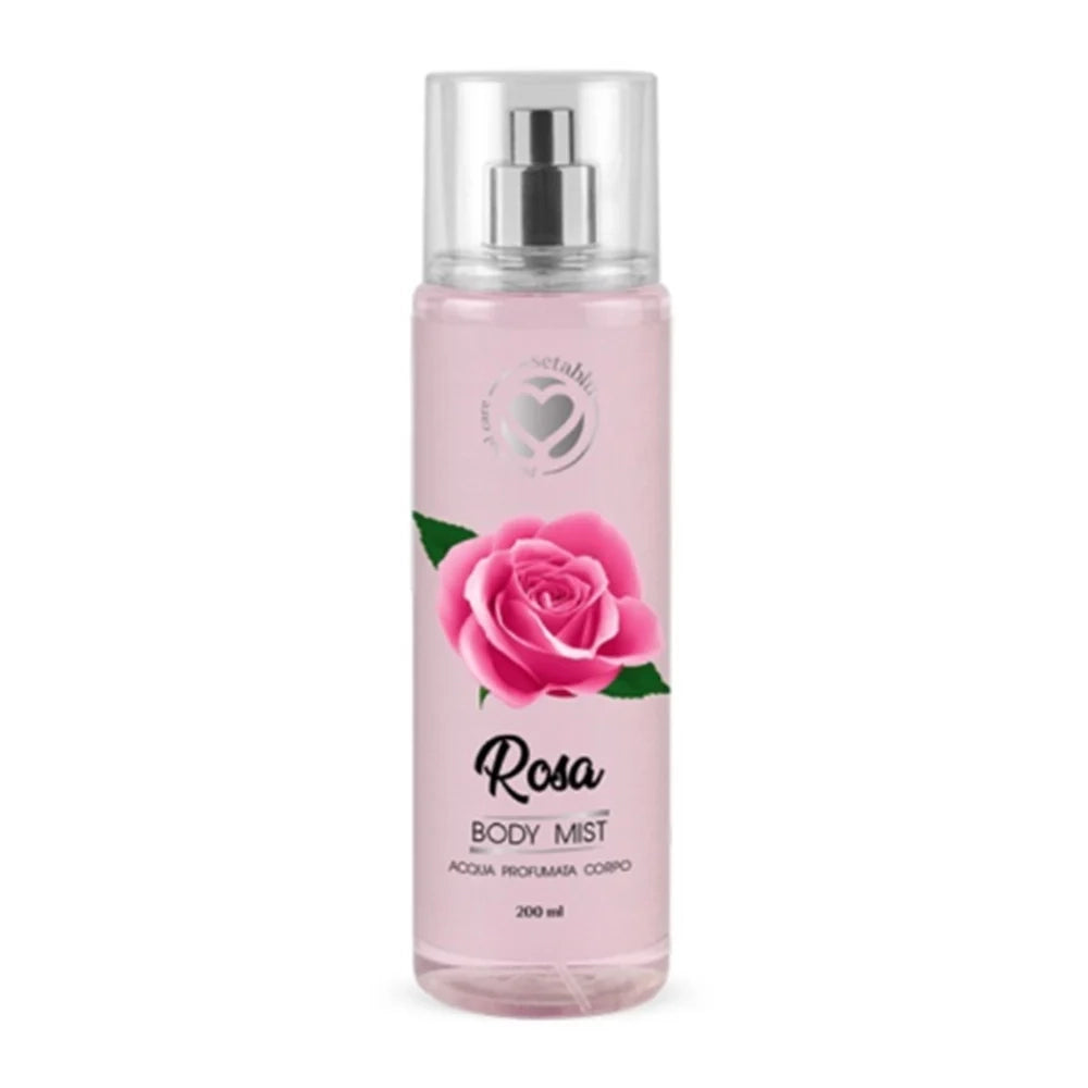 Trade Shop - Acqua Profumata Corpo Body Mist Alla Rosa 200 Ml Sensazione Di Freschezza Immediata 405392 -