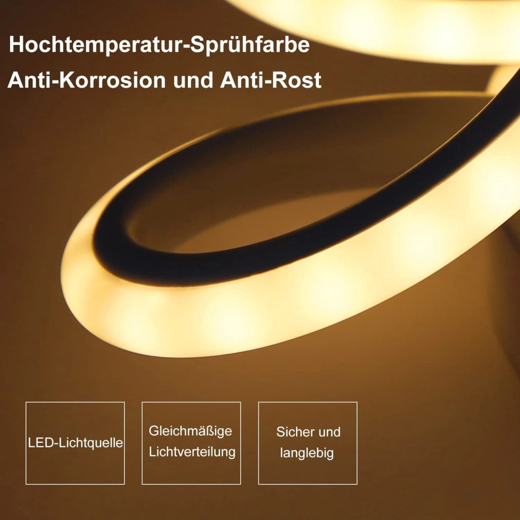 ZMH Lampada da soffitto a LED in bianco e nero dal design moderno per interni