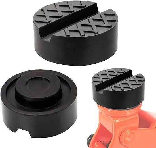 Accessori di sostegno per auto in gomma 2 pezzi | Accessorio antiscivolo per auto da rimessa | Piastra di rullaggio per ponteggi | Sostegno fino a 5 ton | Nero | Prevenire graffi e danni