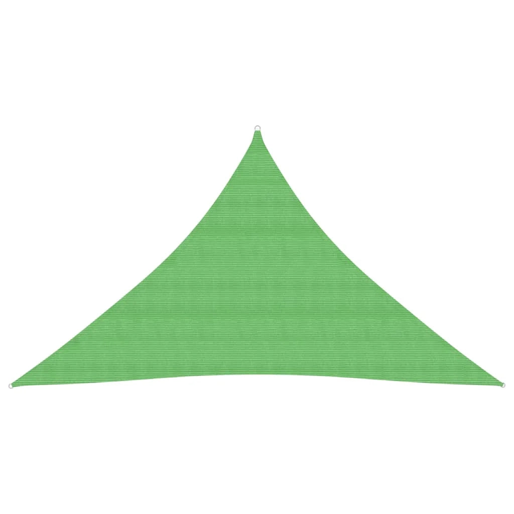 Vela ombreggiante/ombrellone 160 g/m² HDPE 3 x 3 x 4,2 m verde chiaro 02_0009379