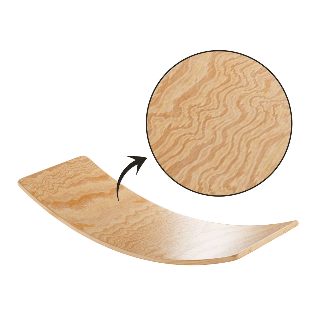Wobly - Balance Board Montessoriana con cuscino tavola da equilibrio per bambini dai 3 anni 85x30 cm in legno