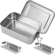 Tazza per il pane in acciaio inossidabile 1400 ml - Imbottigliata e impermeabile con contenitori regolabili per bambini