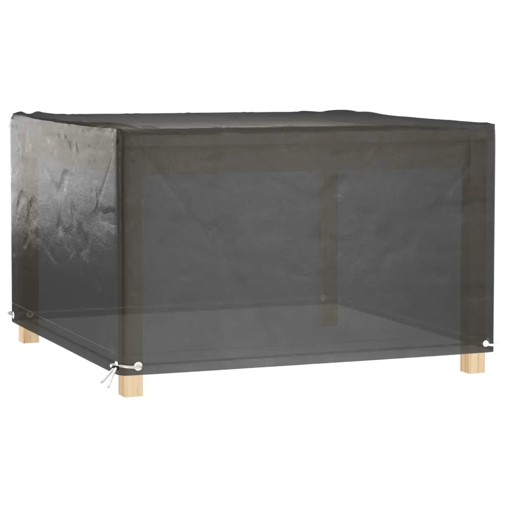 Coperture Mobili Giardino | Telone per mobili da esterni 2 pz 8 Occhielli 132x132x80cm Quadrate