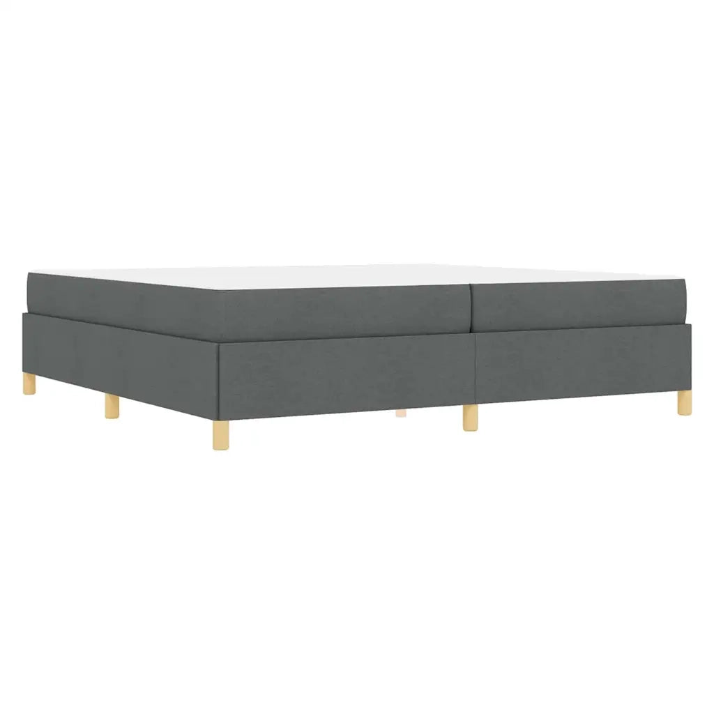 Struttura del letto Grigio scuro 200 x 200 cm Tessuto 3398963