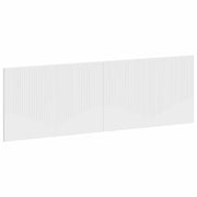 Testiera da Muro HOORN Bianco Legno ingegnerizzato 897385