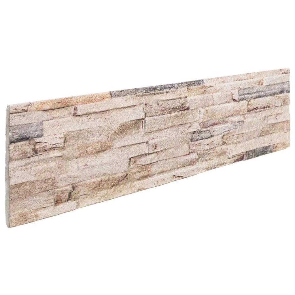 Pannelli da parete 10 pz Bianco e rosso 100 x 25 cm CFW5224339
