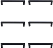 Maniglioni per armadi a muro in acciaio inox - 6 pezzi - Maniglie per armadi a muro - Accessori per armadi a muro - Distanza tra le maniglie 160 mm - Design moderno e semplice - Maniglioni per armadi a muro