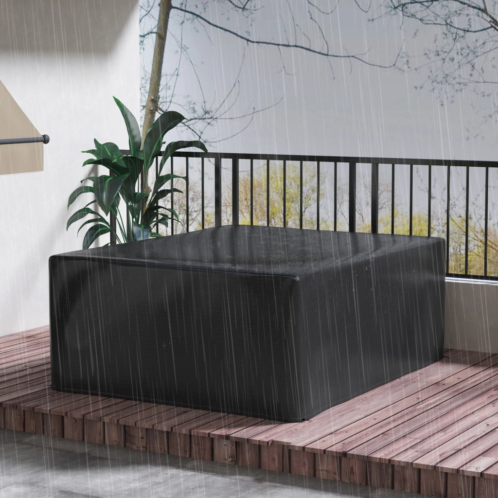 Copertura protettiva per set giardino ¨C Xylo ¨C Polietilene anti-UV 235x190x90cm nero