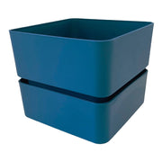VASO VELETA fioriera interno PER PIANTE GRASSE VERDI plastica VARI COLORI 12 cm Color: BLU DENIM