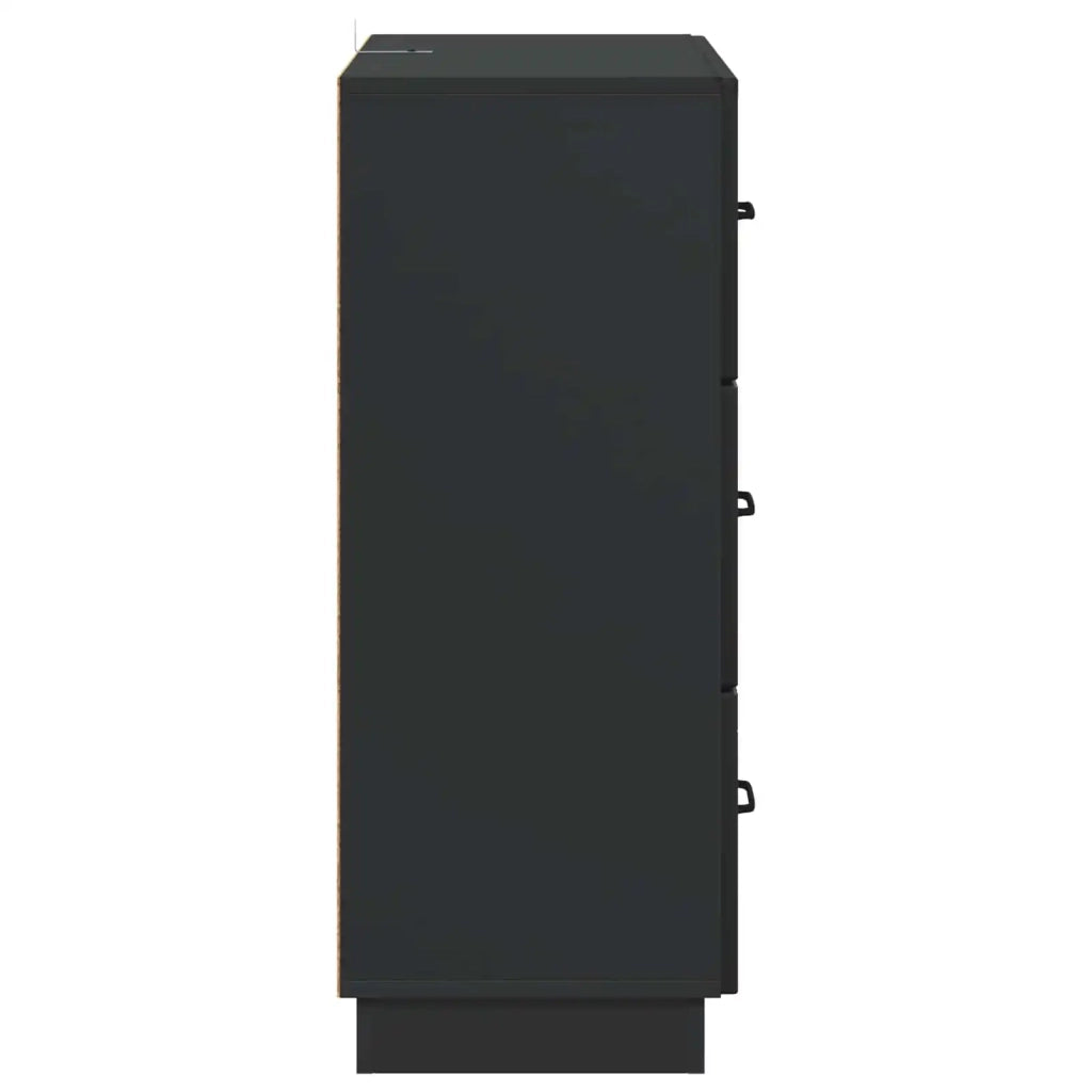 Mobile con Cassetti Nero 66 x 34,5 x 87 cm Legno ingegnerizzato 895296