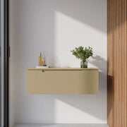 Cassettone scorrevole 100cm sabbia opaco chiusura soft-close | Bako