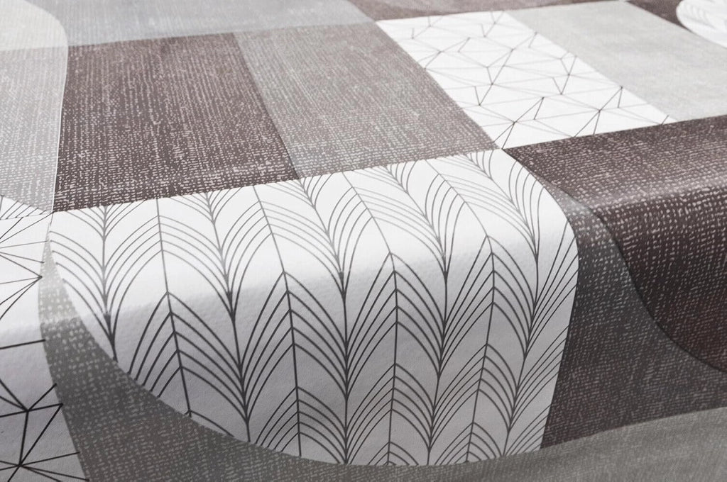 Tovaglia Cucina Antimacchia Plastificata 140x500 Cm Cerata Copritavolo Design Geometrico