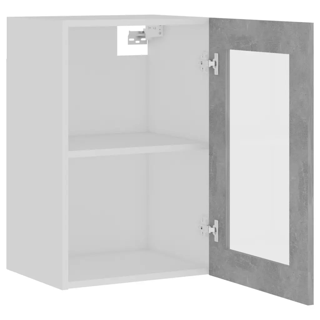 Armadio Sospeso con Vetro Grigio Cemento 40x31x60 cm Truciolato cod mxl 63033