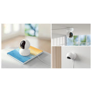 Reolink telecamera di sorveglianza E330, 5MP 2K+, Wi-Fi dual band, pan tilt 355°, visione notturna 12m, audio bidirezionale, bianca