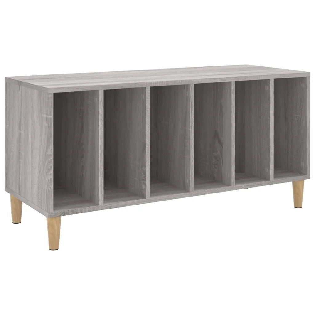 Mobile Porta Dischi Grigio Sonoma 100x38x48cm Legno Multistrato 831979