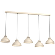 Lampadario Sven Luminex crema barra 125 cm metallo 5xE27