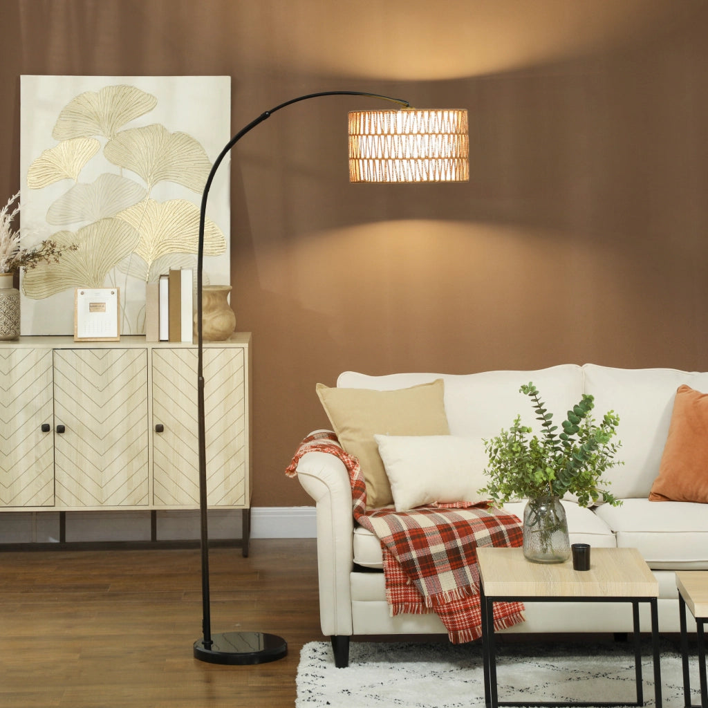 Lampada da terra regolabile in altezza ¨C zephmum ¨C Nero, metallo
