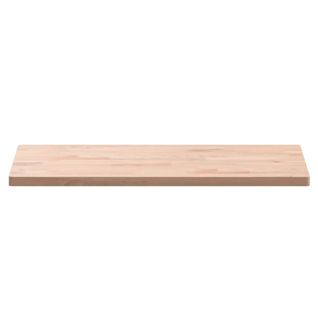 Piano Bagno 80x40x2,5 cm Legno Massello di Faggio