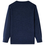 Maglione per Bambini Lavorato a Maglia Blu Marino 116