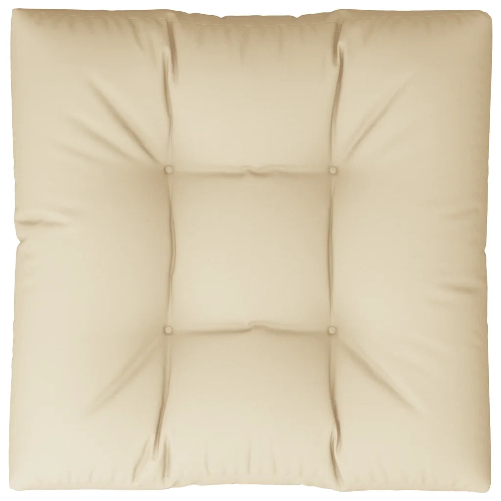 vidaXL Cuscino per Pallet Beige 70x70x12 cm