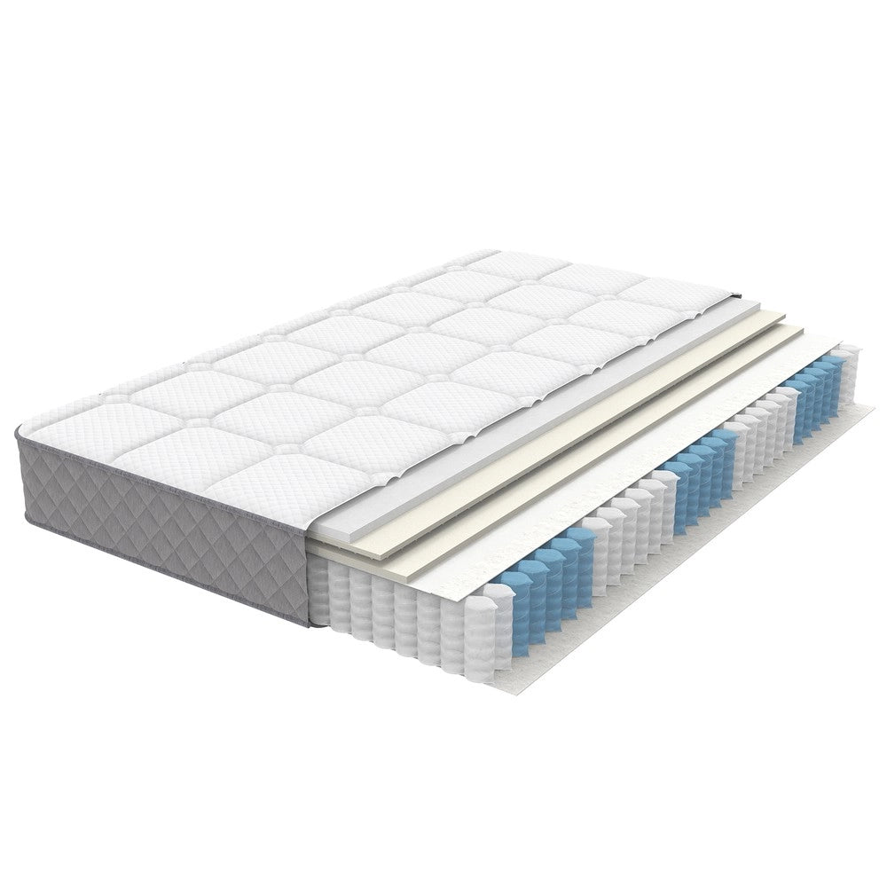 Letto Imbottito Matrimoniale con Cassetti e USB ¨C MINIMAL ¨C Beige, Tessuto, 160x200