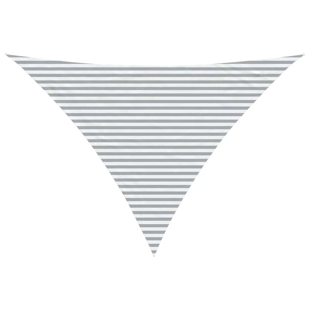 Vela Parasole | Telo Ombra | Vela da ombra solare Grigio chiaro e bianco 5 x 5 x 6 m