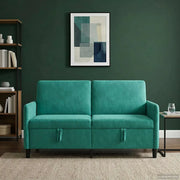 Divano con Storage Turchese 152 x 78 x 87 cm Poliestere 42036943