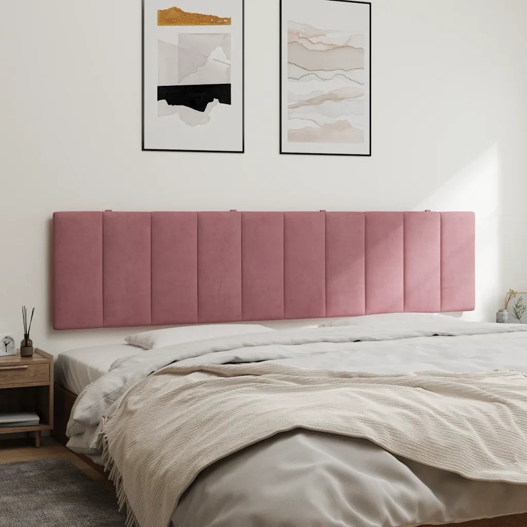 Cuscino Testiera Rosa 200 cm in Velluto