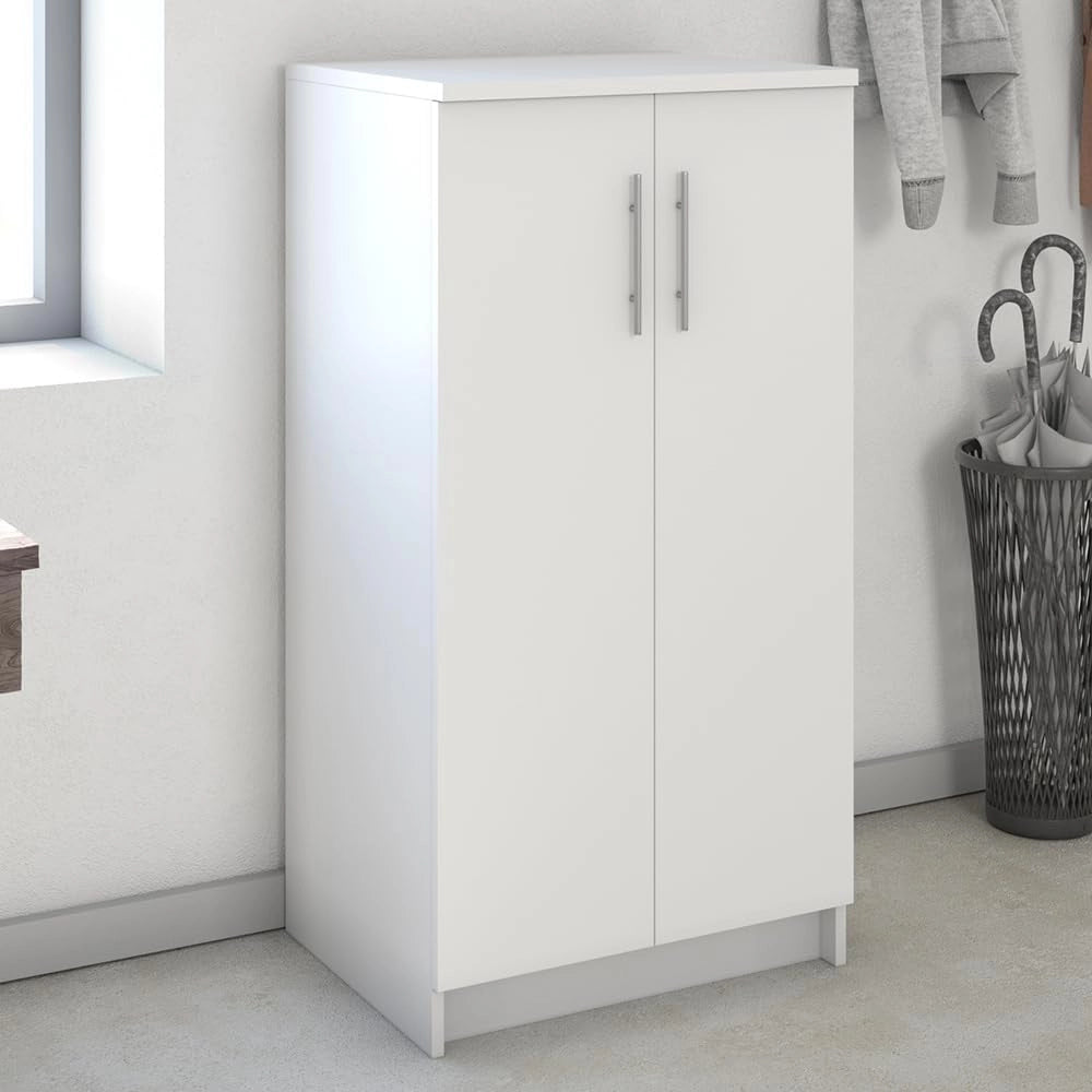 Mobile porta scarpe Dalia, Bianco, 56 x 108 cm, adatto per riporre fino a 21 paia di scarpe