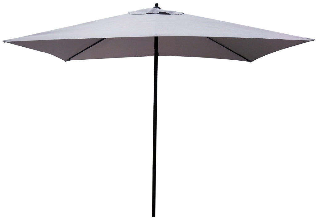 Ombrellone da Giardino 2x3 m Palo Ø38 mm in Acciaio Fadi Push-Up Grigio