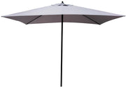 Ombrellone da Giardino 2x3 m Palo Ø38 mm in Acciaio Fadi Push-Up Grigio