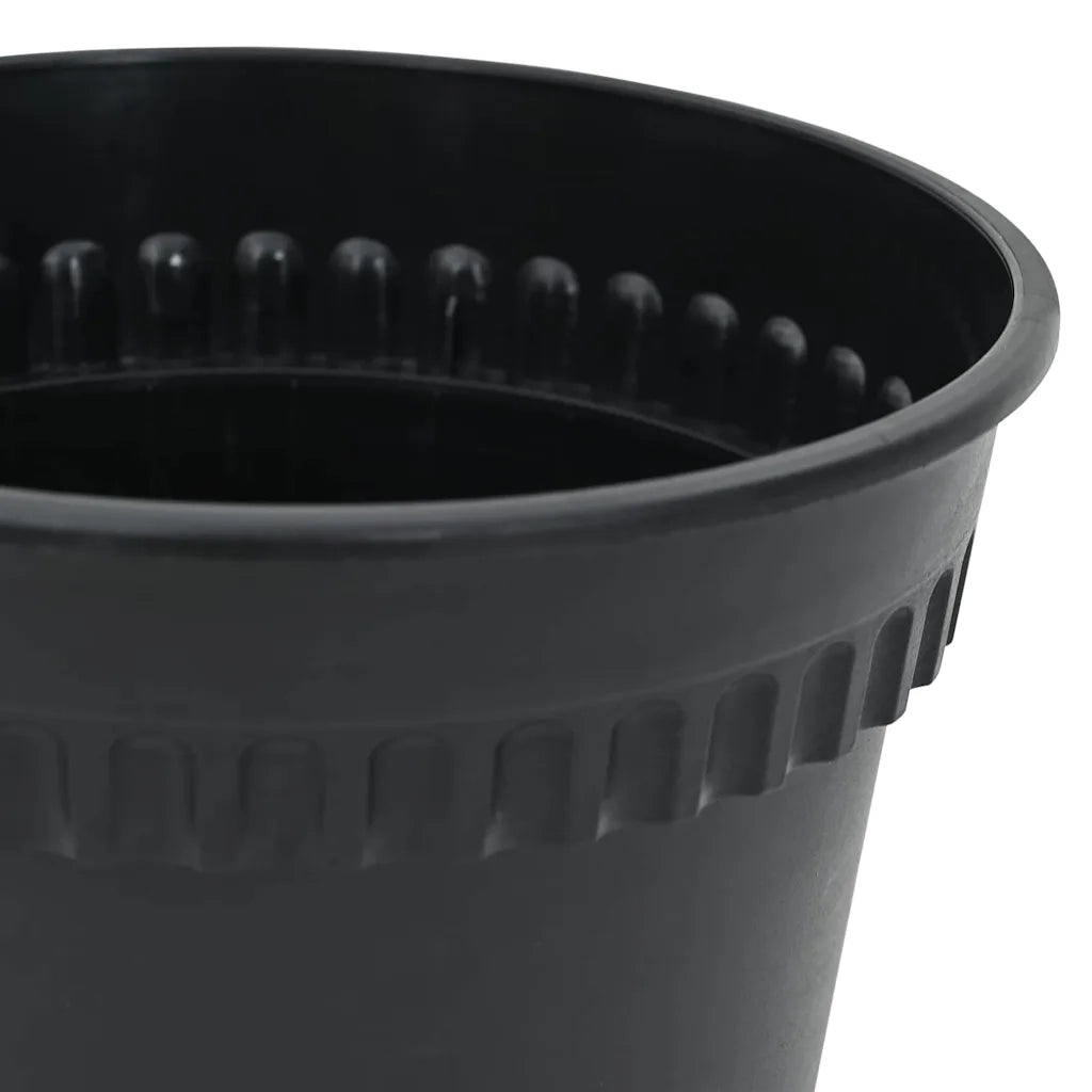 Vasi per Piante 24 pcs Nero Ø 15 x 12 cm Plastica