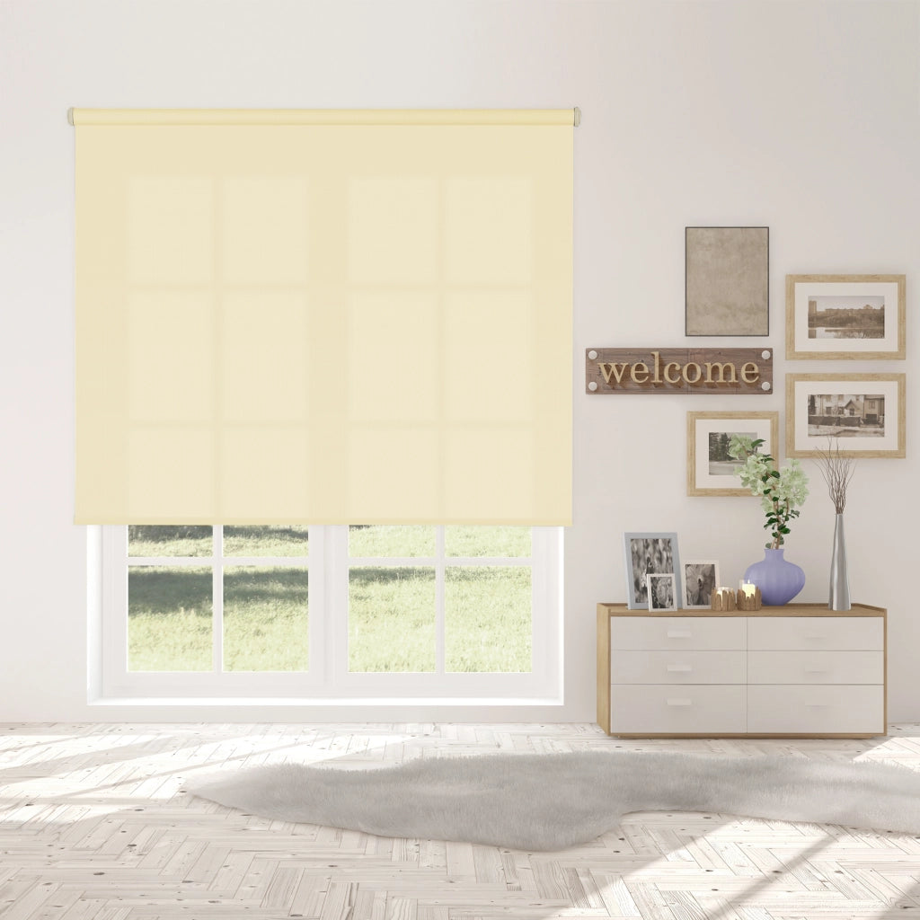 VIEWTEX Tenda a rullo Traslucida Shape Beige 90 X 250cm - Made in Europe - 5 anni di garanzia