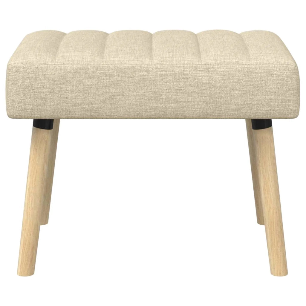 Panchina trapuntata a canale Crema 60 x 40 x 45 cm Tessuto 42038466