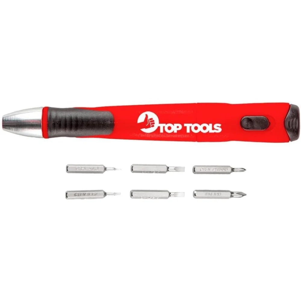 Topex 39d197 inserti giravite di di precisione con supporto 7 pez