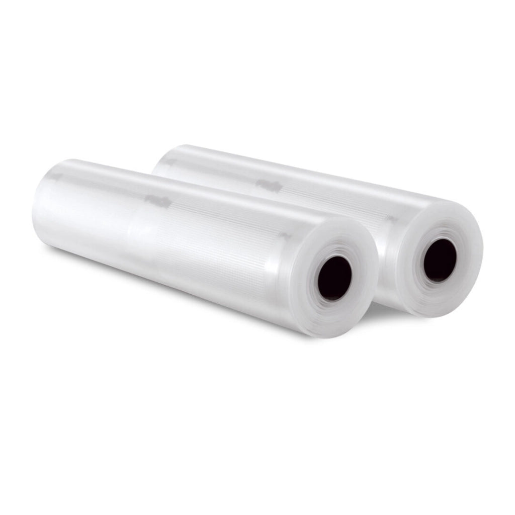 Rotoli sacchetti sottovuoto per sigillatrice, 2 rotoli 22cm x 5m, goffrati BPA free per alimenti - SOGO