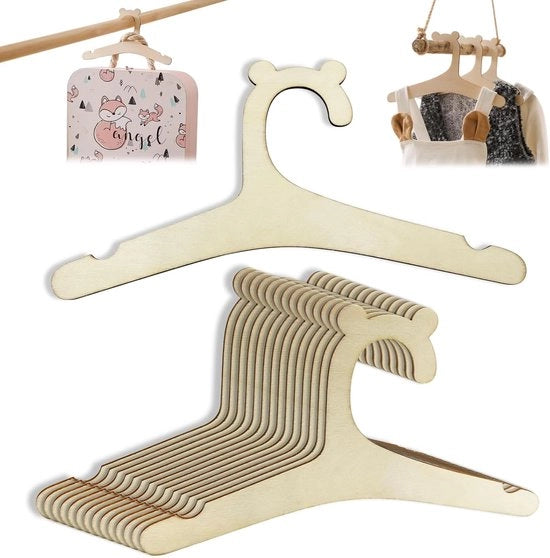 Set di appesi per bambini in forma di renna da 15 pezzi per diverse tipologie di abbigliamento per bambini