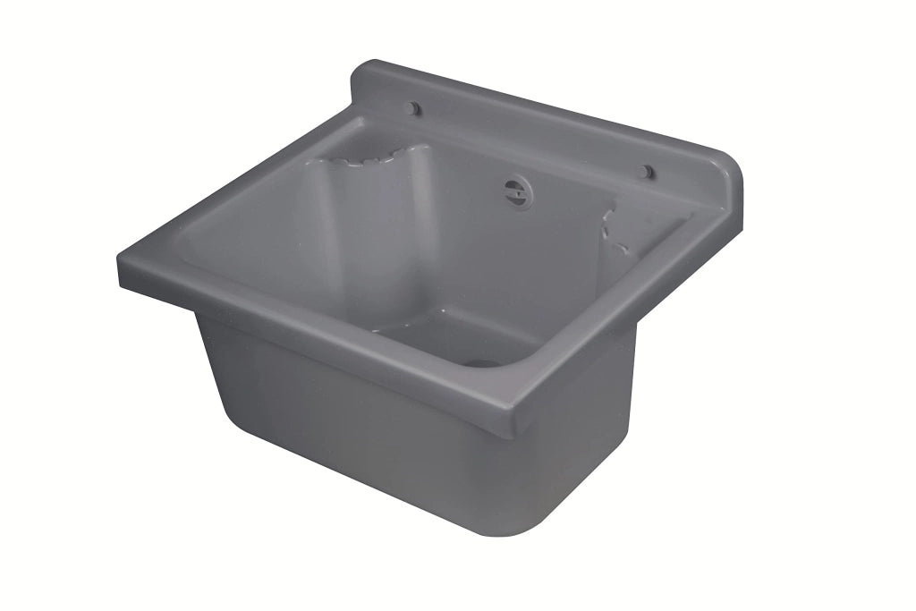 PILOZZO LAVATOIO DA PARETE 'MINI' cm 42,5 x 34 x h.20 - grigio cemento  - BricoGo