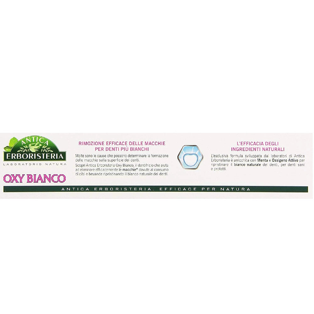 Multipack da 30 dentifrici antica erboristeria oxy bianco - confezione da 75 ml ciascuna