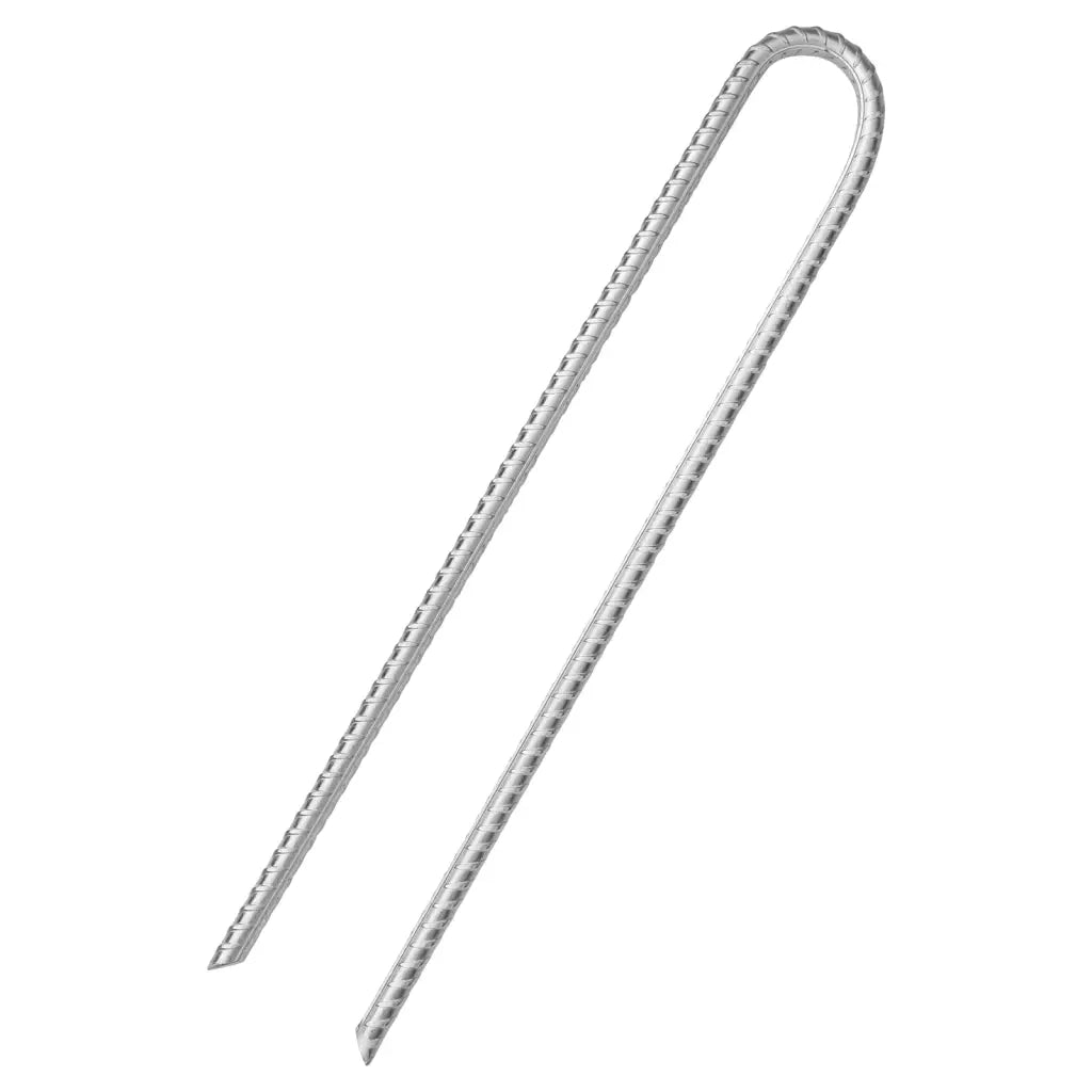 Picchetti Tenda 12 pz a Forma di U 37 cm ?10 mm Acciaio Zincato CFW8611216