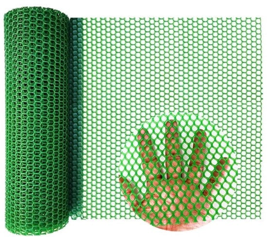 Rete di plastica a sei punte, adatto per pollame, conigli e giardini, 40 cm x 3 m, duraturo e funzionale (ecocompatibile).