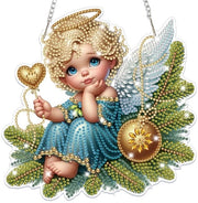 Decorazione per finestra a pittura con diamanti, 5D, doppia faccia, per adulti e bambini, set di artigianato, creativo, ornamento appeso, corona, deur, finestra, muro, ingresso