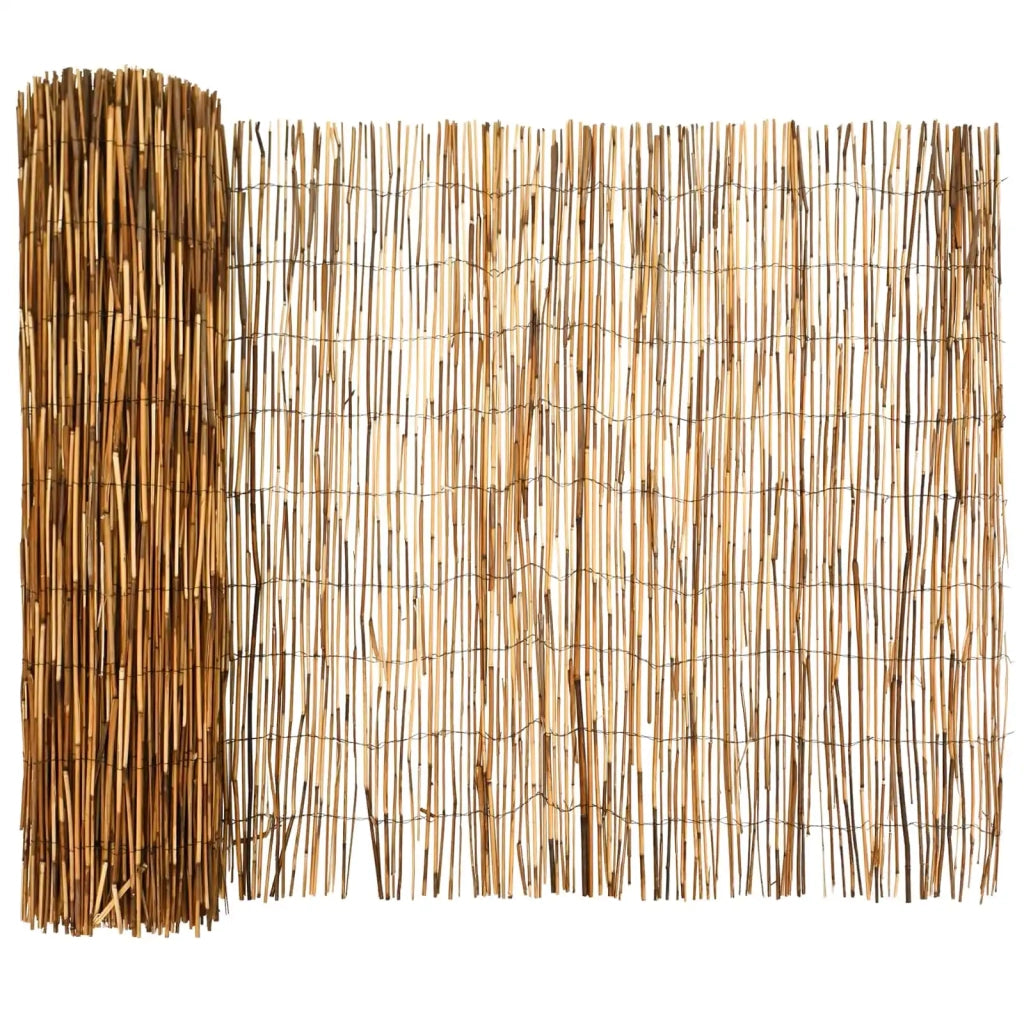 Recinzione per Giardino | Recinzione da cortile Carbonizzato 500 x 90 cm Giunco